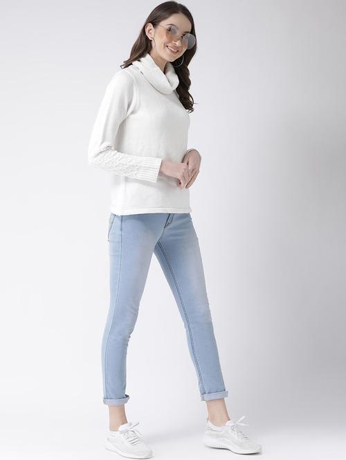 cowl neck solid pullover - 16657499 - Very Small Image - 1