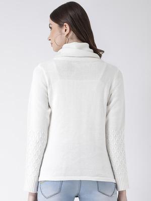 cowl neck solid pullover - 16657499 - Standard Image - 4