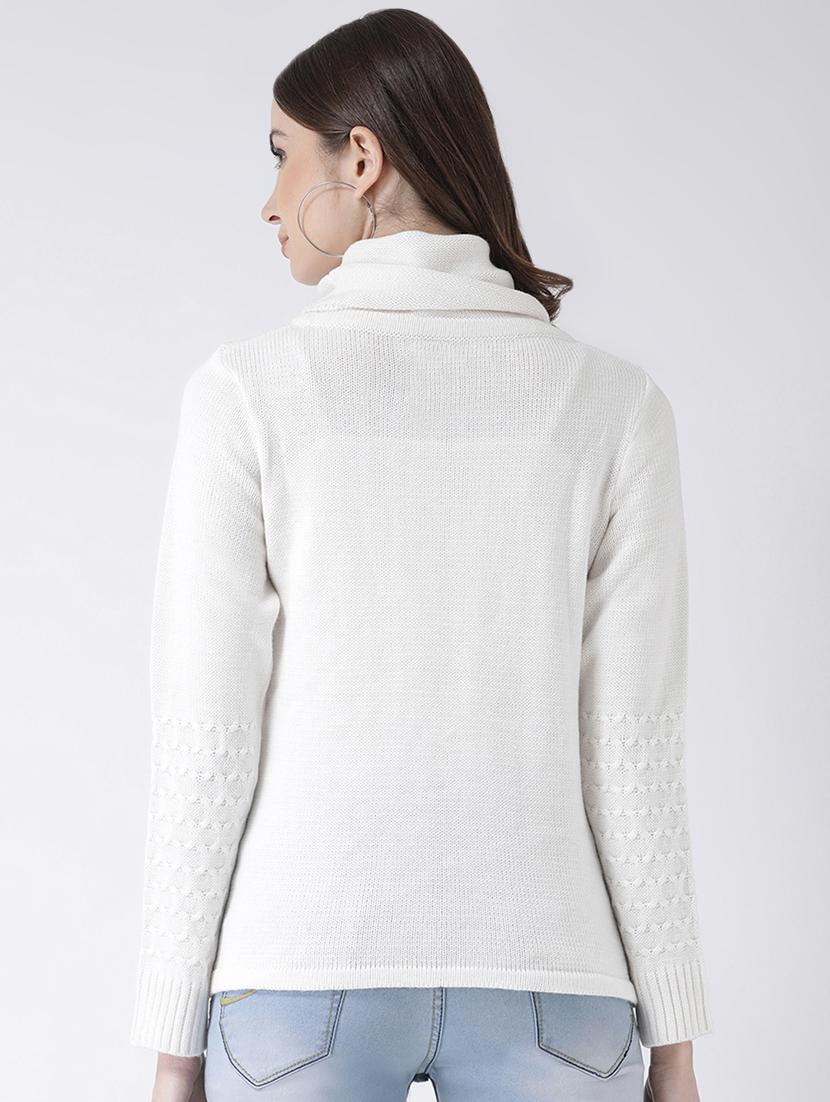 cowl neck solid pullover - 16657499 - Zoom Image - 4