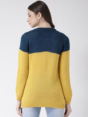 crew neck color block pullover - 16657510 - Standard Image - 4