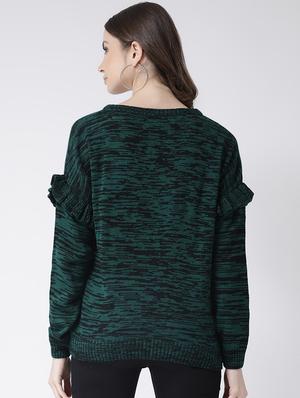 frill detail round neck pullover - 16657522 - Standard Image - 4