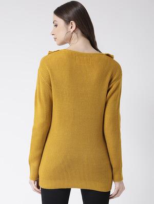 frill detail neck pullover - 16657524 - Standard Image - 4