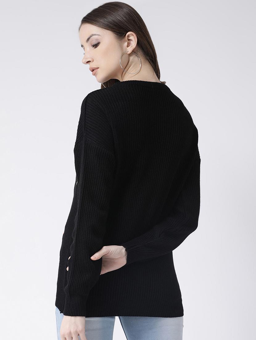round neck embroidered pullover - 16657528 - Zoom Image - 4