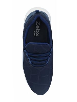 blue fabric lace up sport shoes - 16658125 - Standard Image - 4