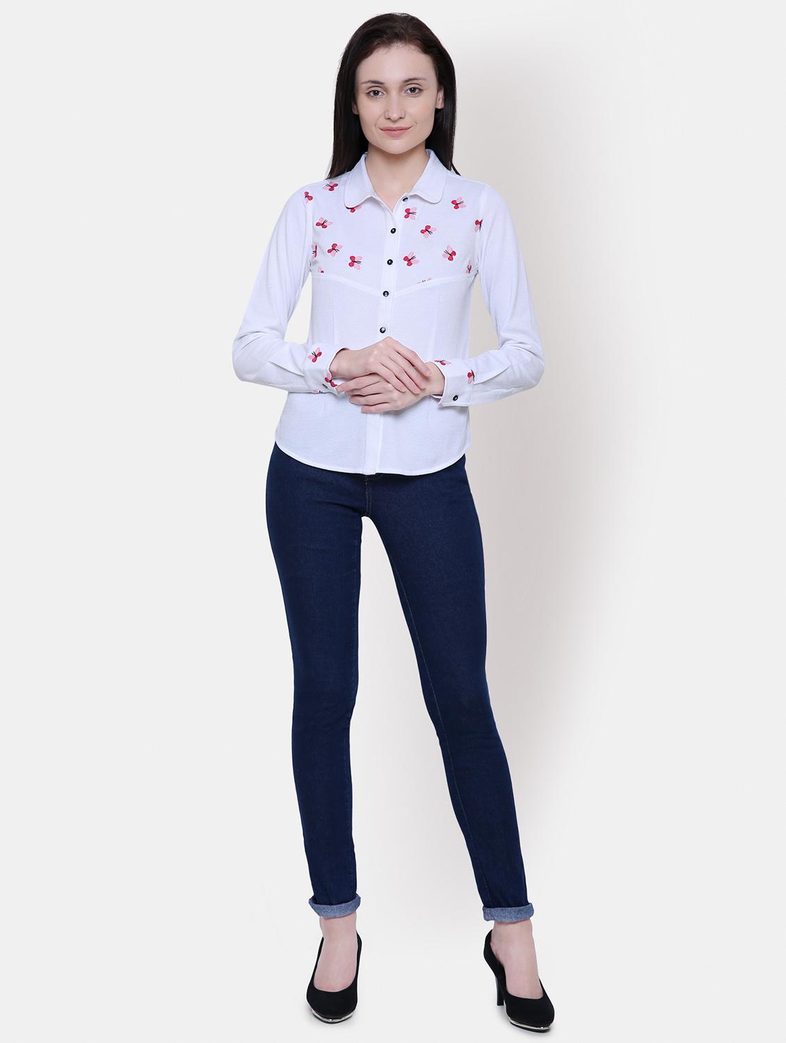 long sleeved embroidered detail shirt - 16658142 - Zoom Image - 4
