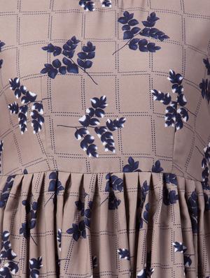 bell sleeved floral gathered dress - 16658244 - Standard Image - 4