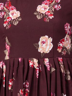round neck floral maxi dress - 16658248 - Standard Image - 4