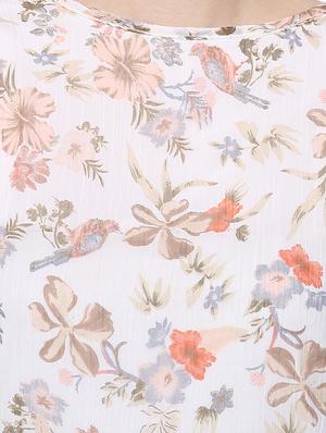 boat neck floral top - 16658528 - Standard Image - 4