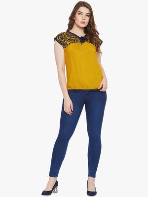 tassel tie up embroidered top - 16658585 - Standard Image - 4
