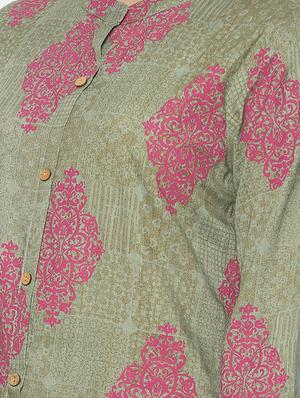 block print straight kurta - 16658766 - Standard Image - 4