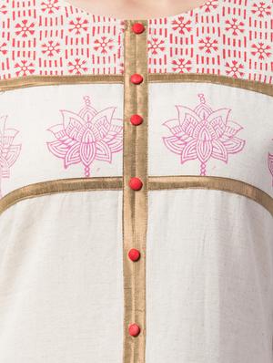 block print straight kurta - 16659927 - Standard Image - 4