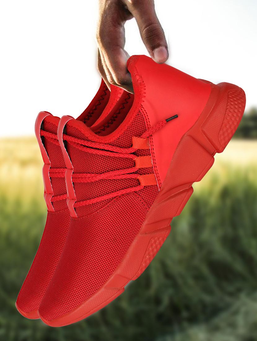 red mesh sport shoes - 16660267 - Zoom Image - 4