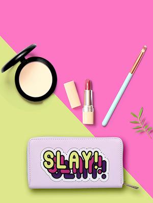 pink leatherette (pu) regular purse - 16660347 - Standard Image - 4