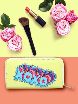 yellow leatherette (pu) regular purse - 16660348 - Standard Image - 4
