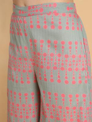 gota tassels kurta palazzo set - 16660351 - Standard Image - 7