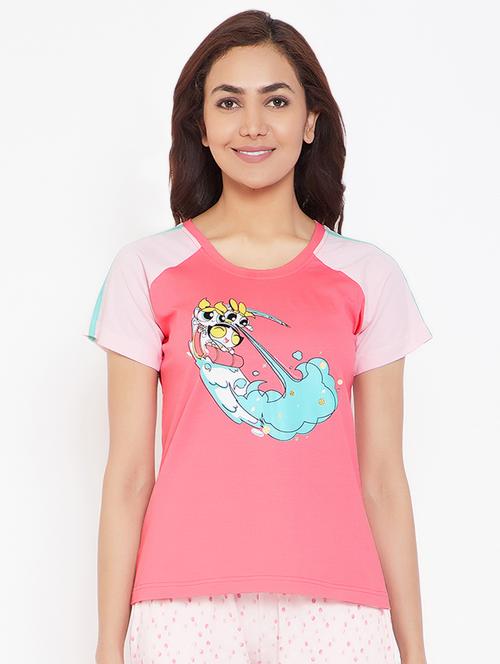 raglan sleeved quirky tee - 16660649 - Standard Image - 1