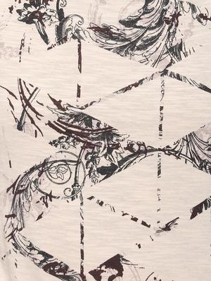 round neck abstract tee - 16660661 - Standard Image - 4