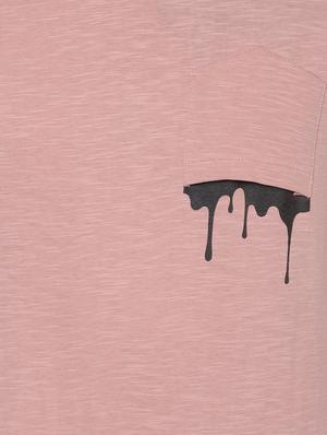 pink solid pocket t-shirt - 16660843 - Standard Image - 4