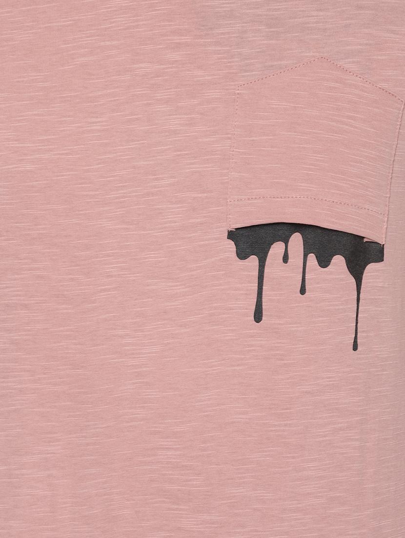 pink solid pocket t-shirt - 16660843 - Zoom Image - 4