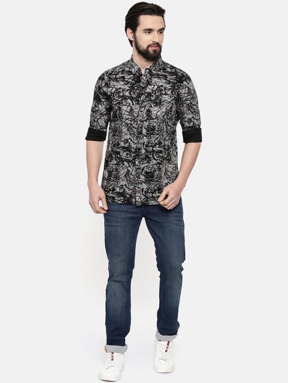 black printed casual shirt - 16661101 - Zoom Image - 4
