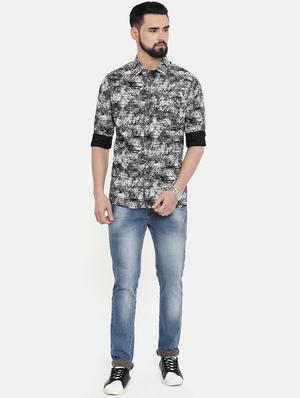 black printed casual shirt - 16661450 - Standard Image - 4