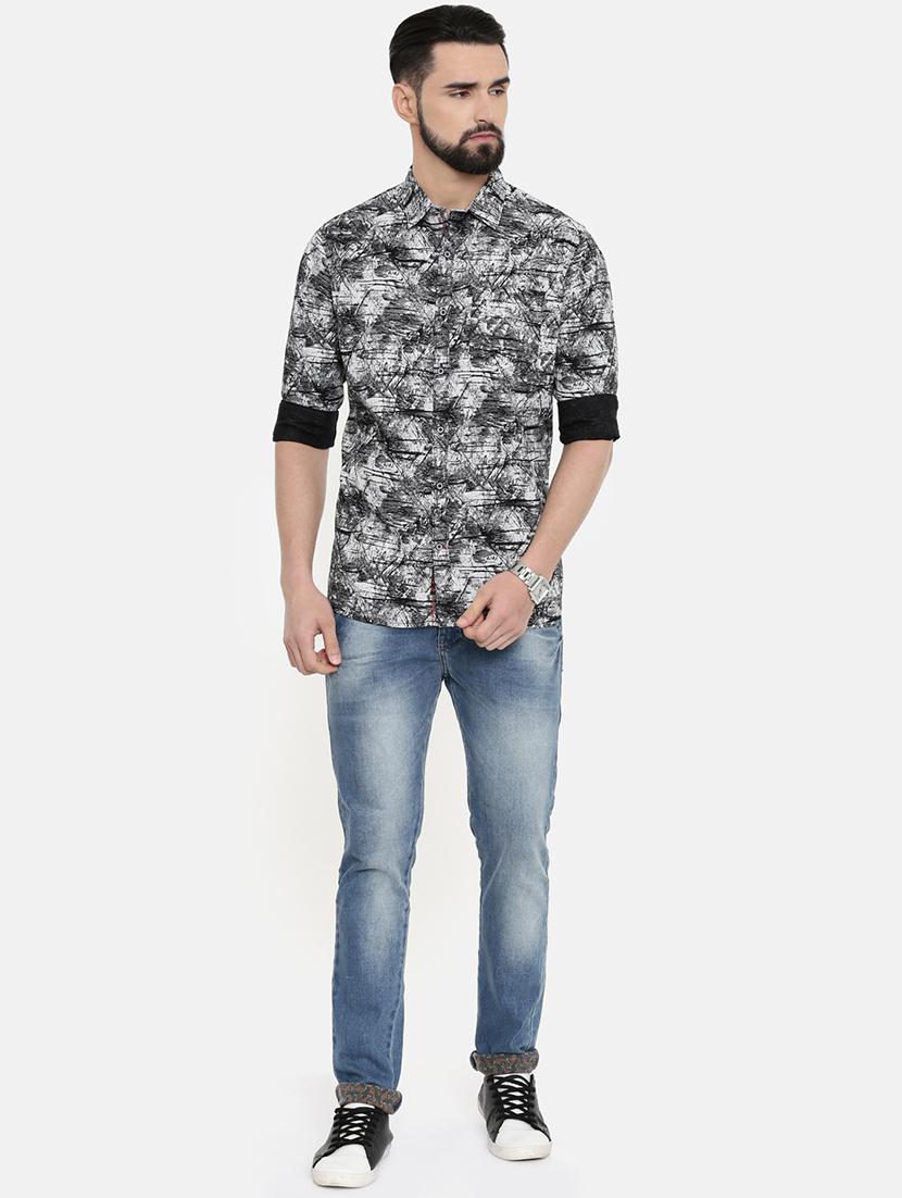 black printed casual shirt - 16661450 - Zoom Image - 4
