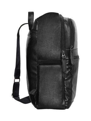 black leatherette backpack - 16661750 - Standard Image - 4