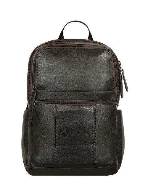 brown leatherette backpack - 16661751 - Standard Image - 1