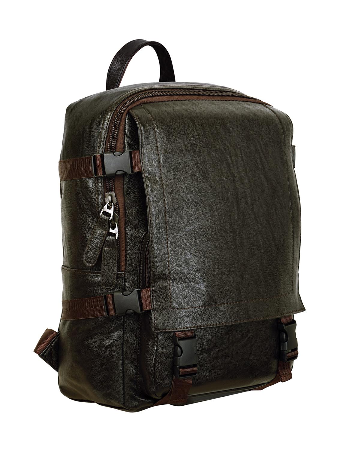 brown leatherette backpack - 16661753 - Zoom Image - 4