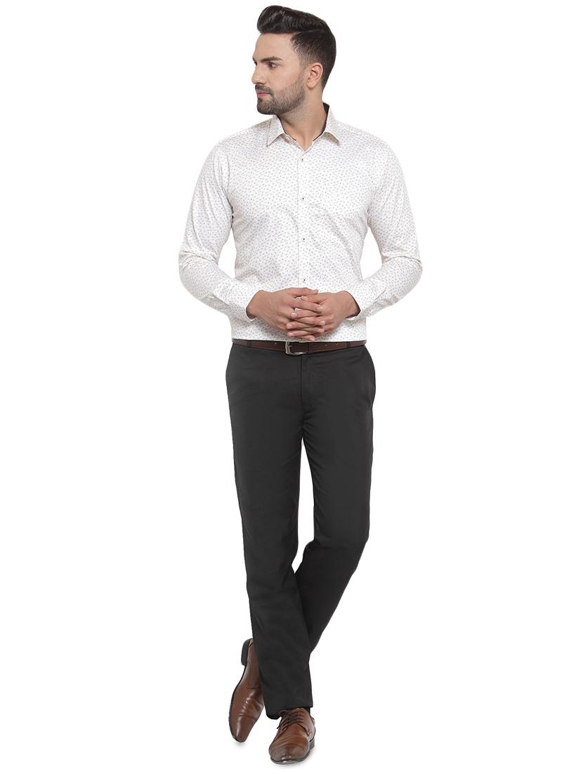 white floral print formal shirt - 16661928 - Zoom Image - 4