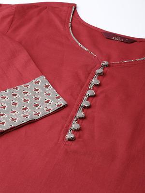 solid kurta palazzo set - 16662042 - Standard Image - 4