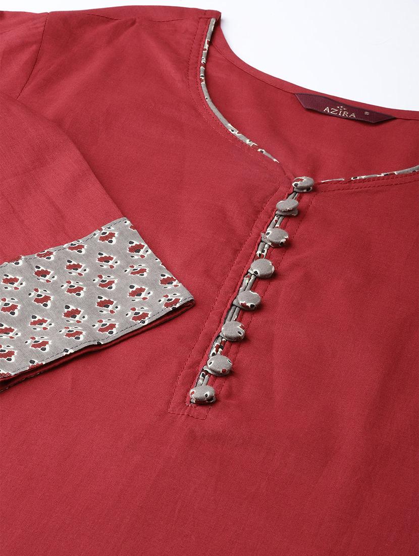 solid kurta palazzo set - 16662042 - Zoom Image - 4
