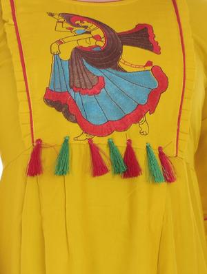 solid embroidered a-line dress - 16662114 - Standard Image - 4