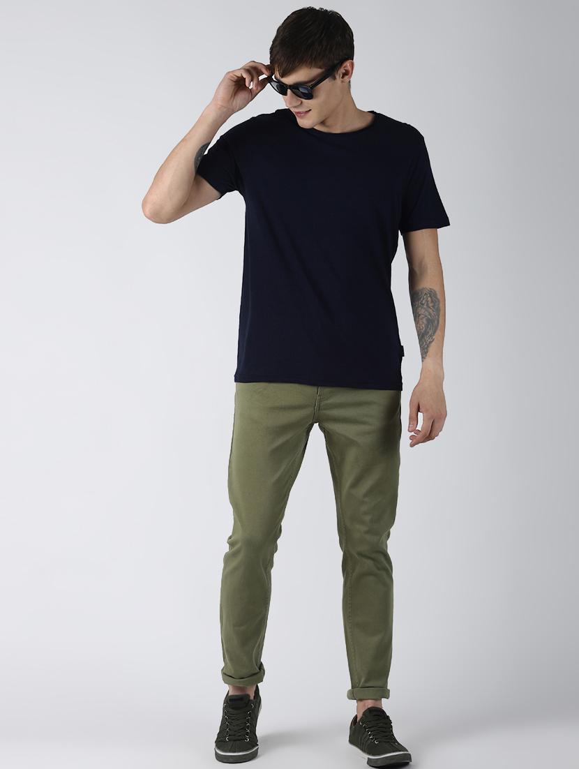 green plain denim jeans - 16662257 - Zoom Image - 4