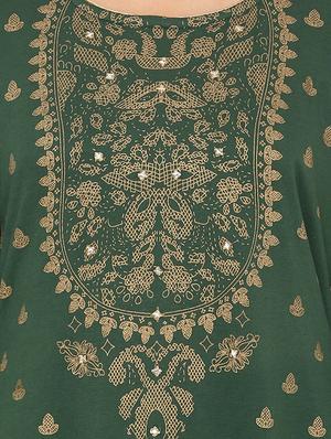 gold print woolen kurta - 16662387 - Standard Image - 4