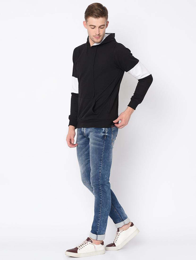 black color block sweatshirt - 16662731 - Zoom Image - 4