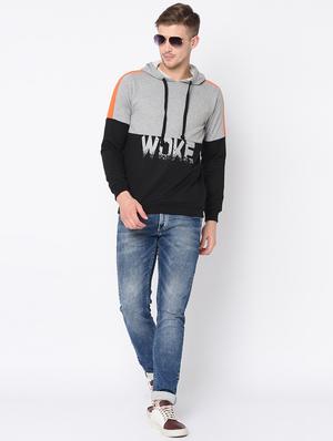 grey color block sweatshirt - 16662733 - Standard Image - 4