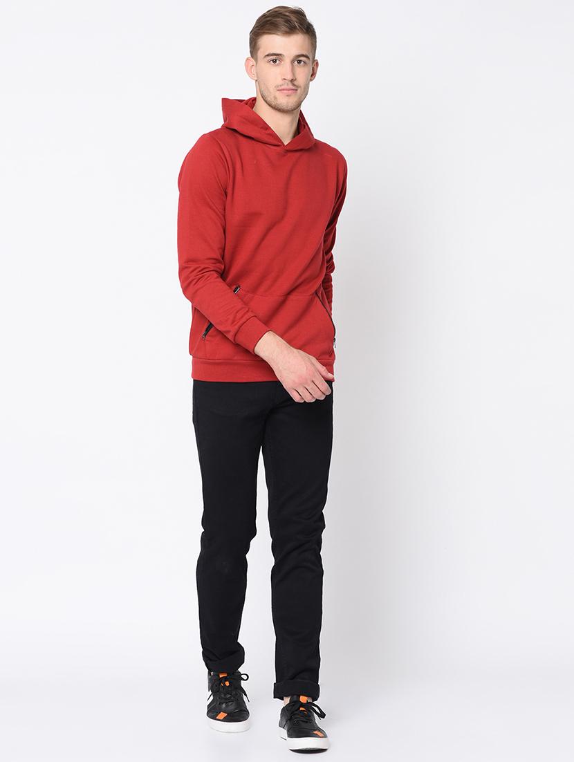 red solid sweatshirt - 16662754 - Zoom Image - 4