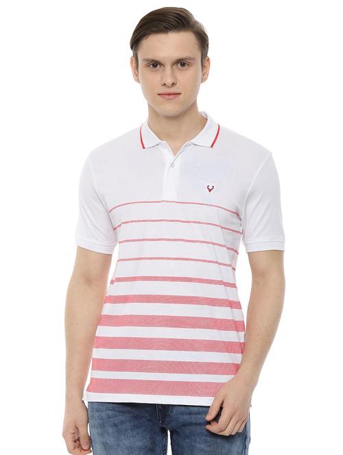 white striped polo t-shirt - 16663507 - Standard Image - 1