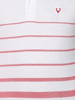 white striped polo t-shirt - 16663507 - Standard Image - 4