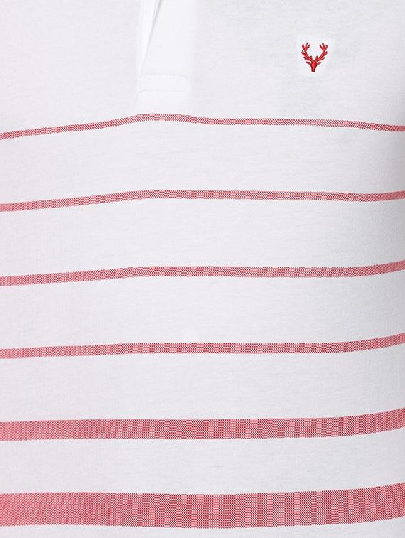 white striped polo t-shirt - 16663507 - Zoom Image - 4