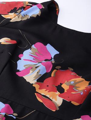 boat neck floral pencil dress - 16663631 - Standard Image - 4