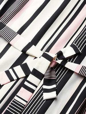 tie front striped maxi dress - 16663634 - Standard Image - 4