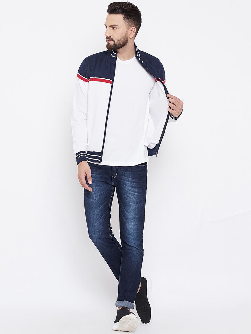 white color block sweatshirt - 16663718 - Zoom Image - 4