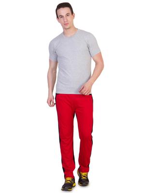 red color block full length track pant - 16664673 - Standard Image - 4