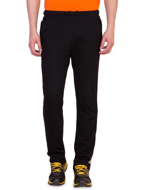 black side striped full length track pant - 16664678 - Standard Image - 1
