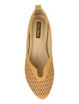 tan slip on ballerinas - 16665772 - Standard Image - 4