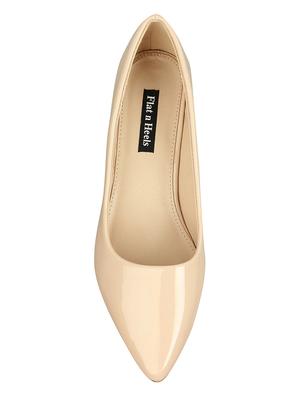 beige slip on pumps - 16665817 - Standard Image - 4