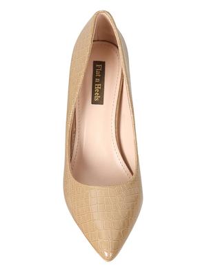 beige slip on pumps - 16665821 - Standard Image - 4