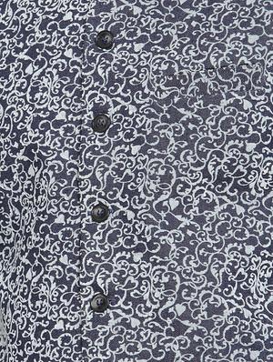 black printed nehru jacket - 16665947 - Standard Image - 4